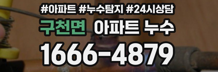 구천면 누수탐지