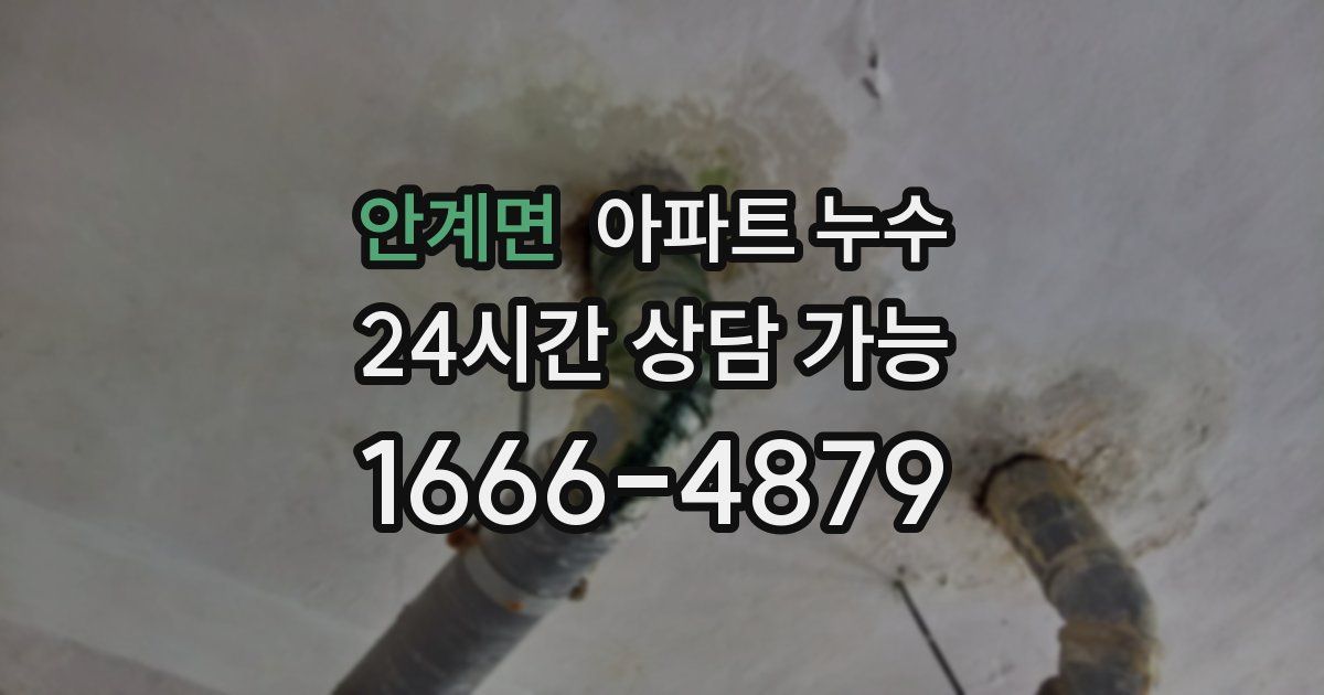 안계면 아파트 누수