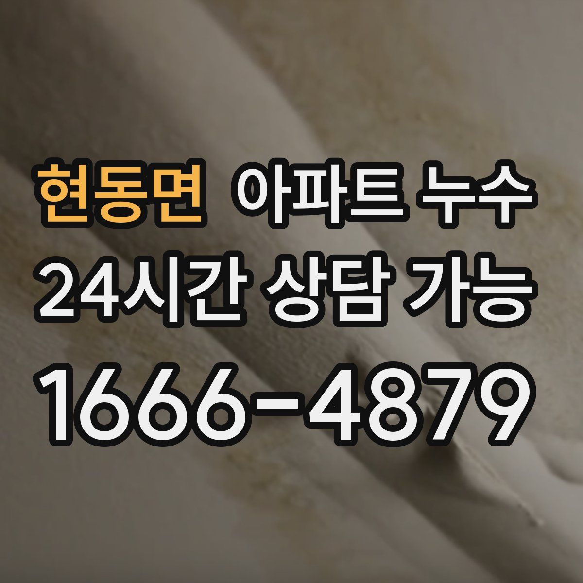 현동면 아파트 누수탐지