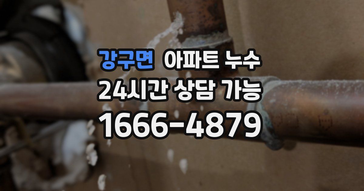 강구면 아파트 누수