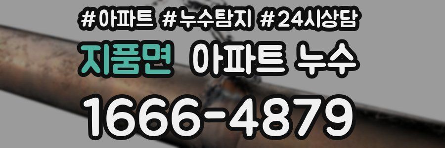 지품면 누수탐지