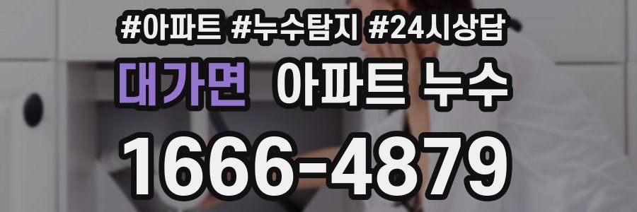 대가면 누수탐지