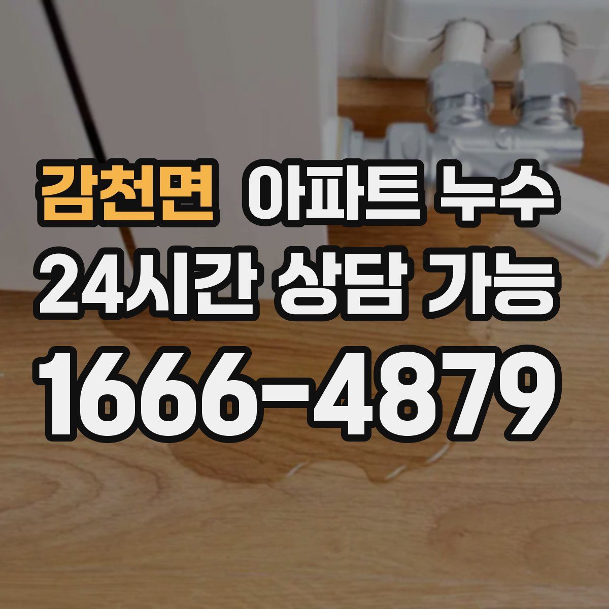 감천면 아파트 누수탐지