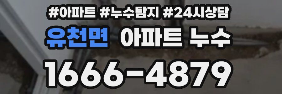 유천면 누수탐지