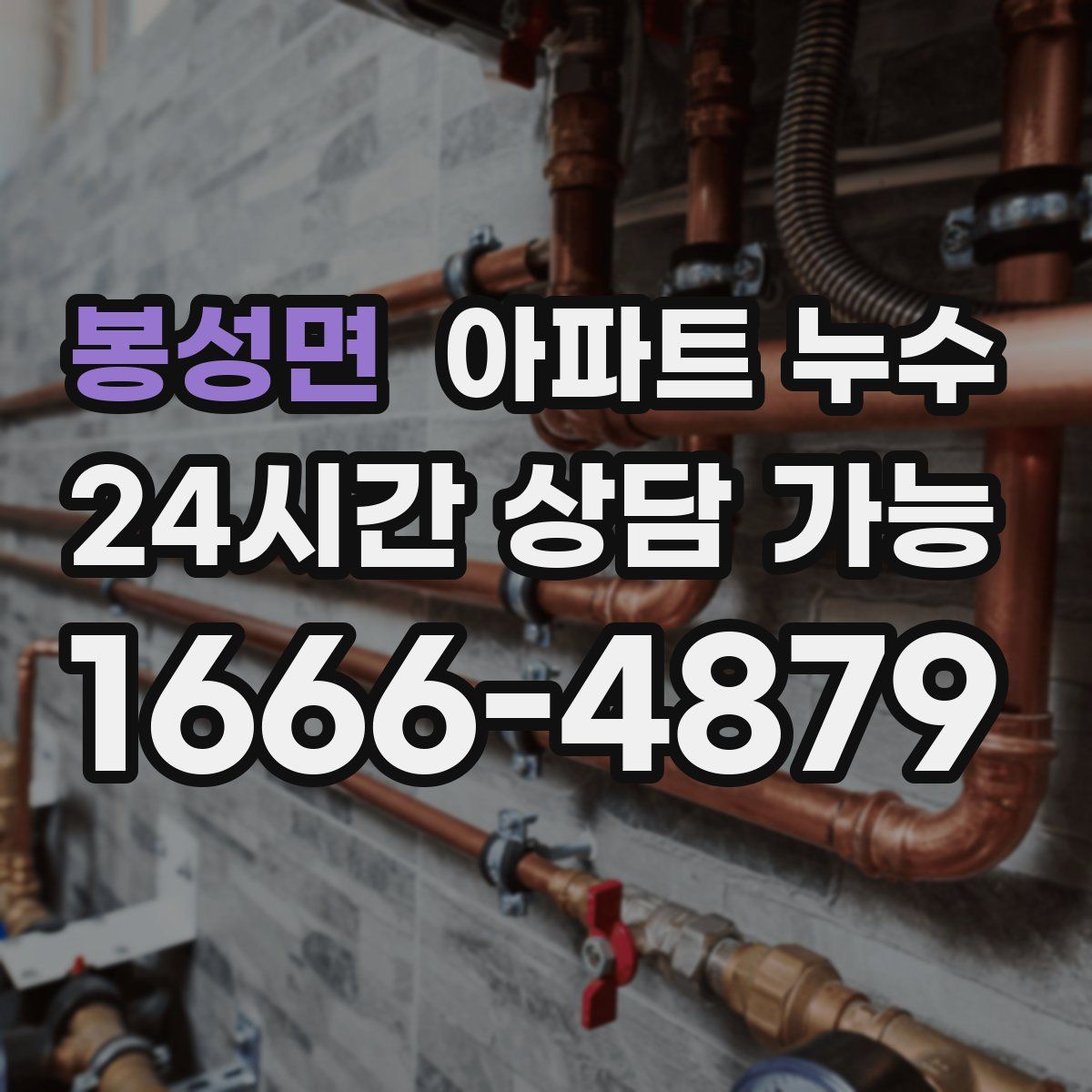 봉성면 아파트 누수탐지