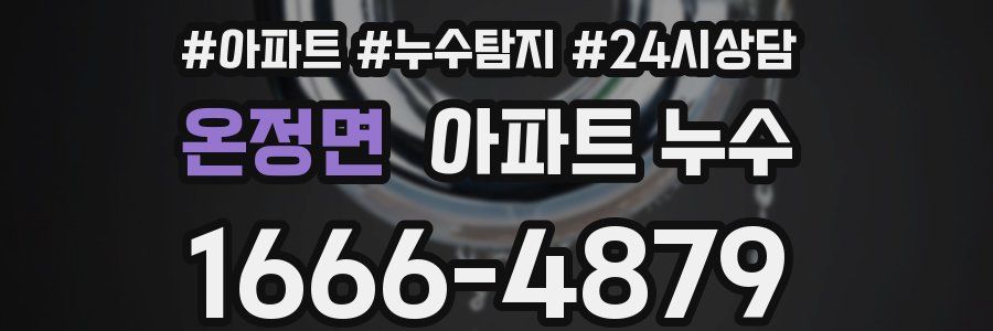 온정면 누수탐지