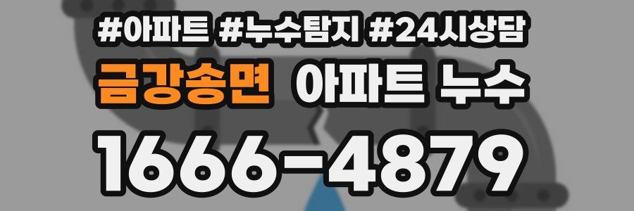 금강송면 누수탐지