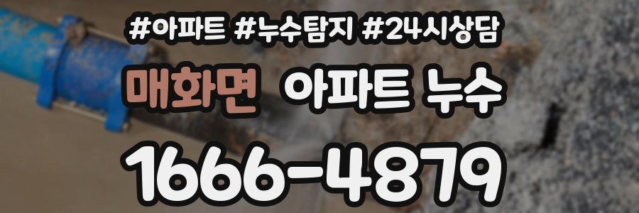 매화면 누수탐지