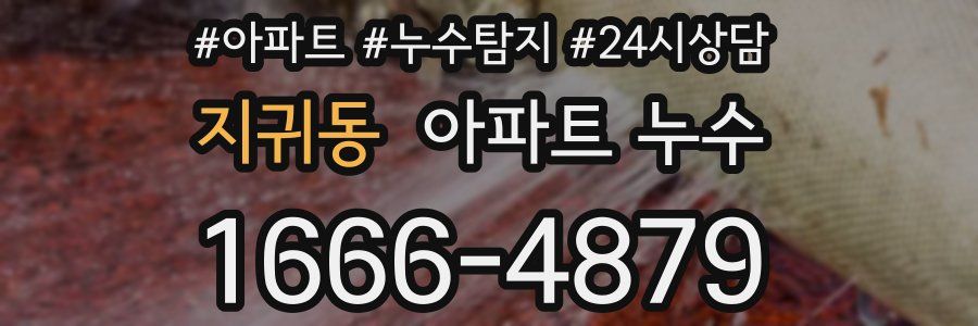 지귀동 누수탐지