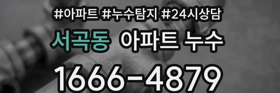 서곡동 누수탐지