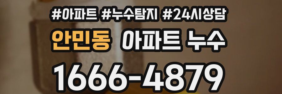 안민동 누수탐지