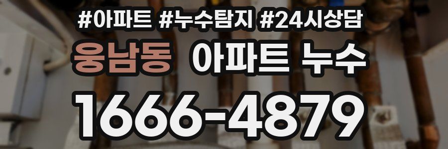 웅남동 누수탐지