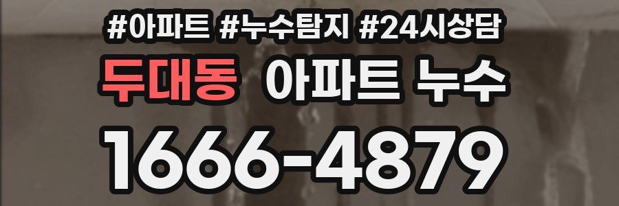 두대동 누수탐지