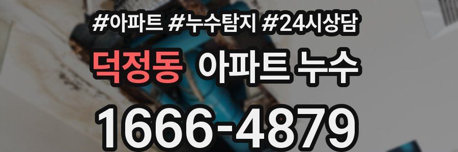 덕정동 누수탐지