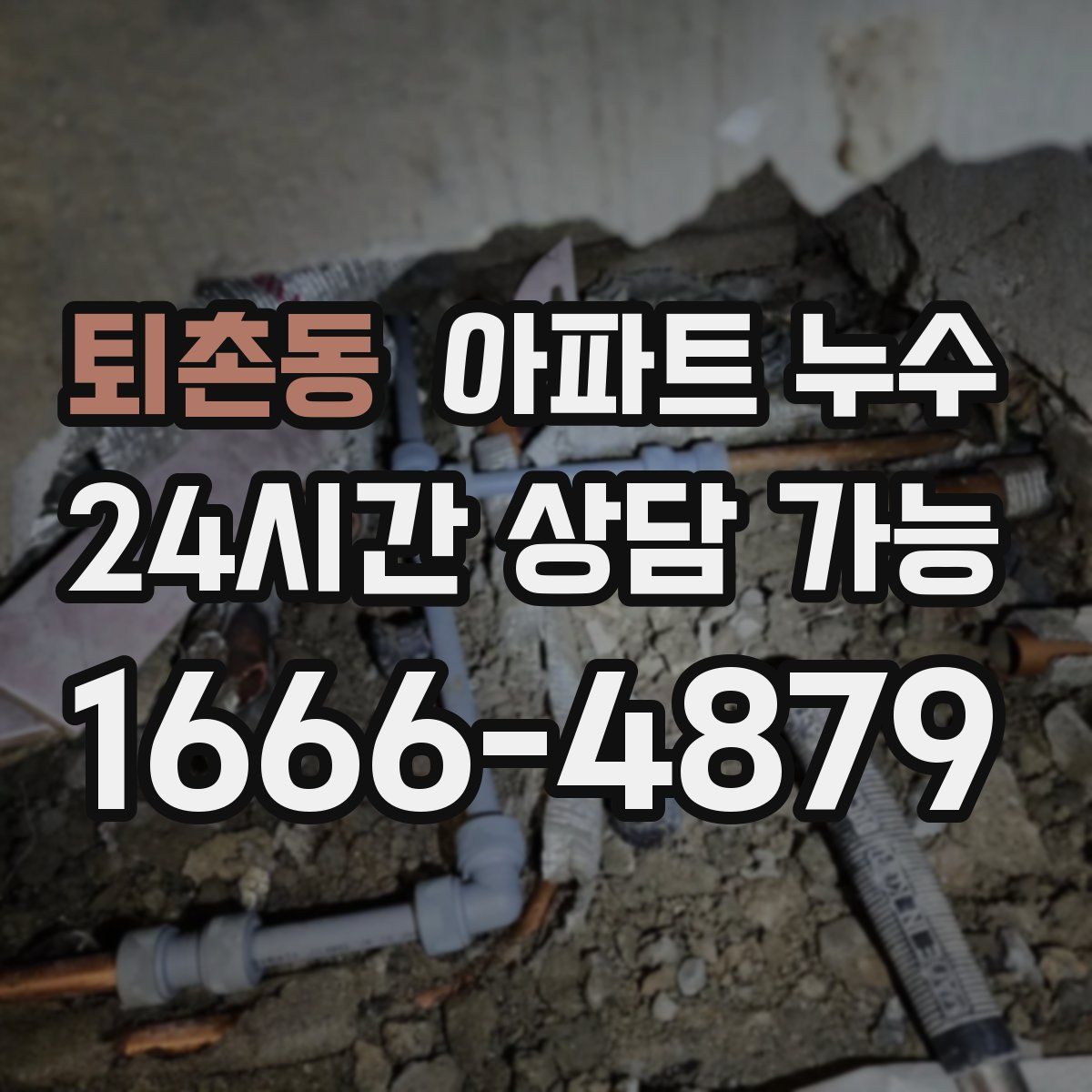 퇴촌동 아파트 누수탐지