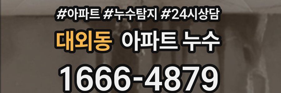 대외동 누수탐지