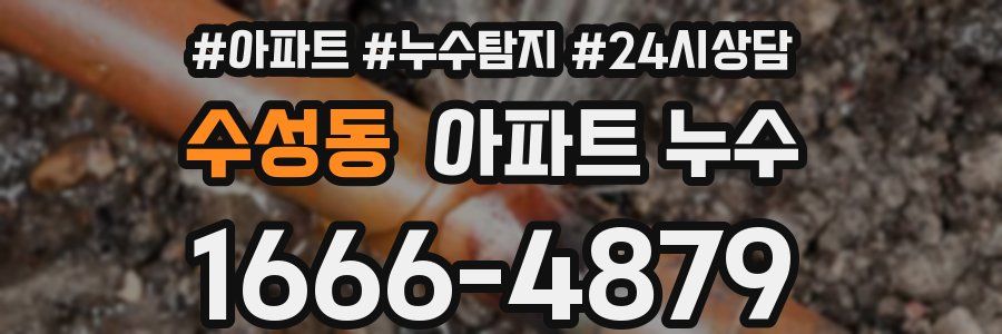 수성동 누수탐지