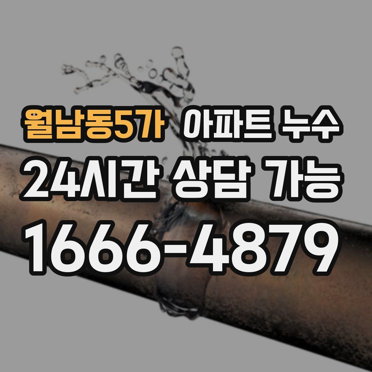 월남동5가 아파트 누수탐지