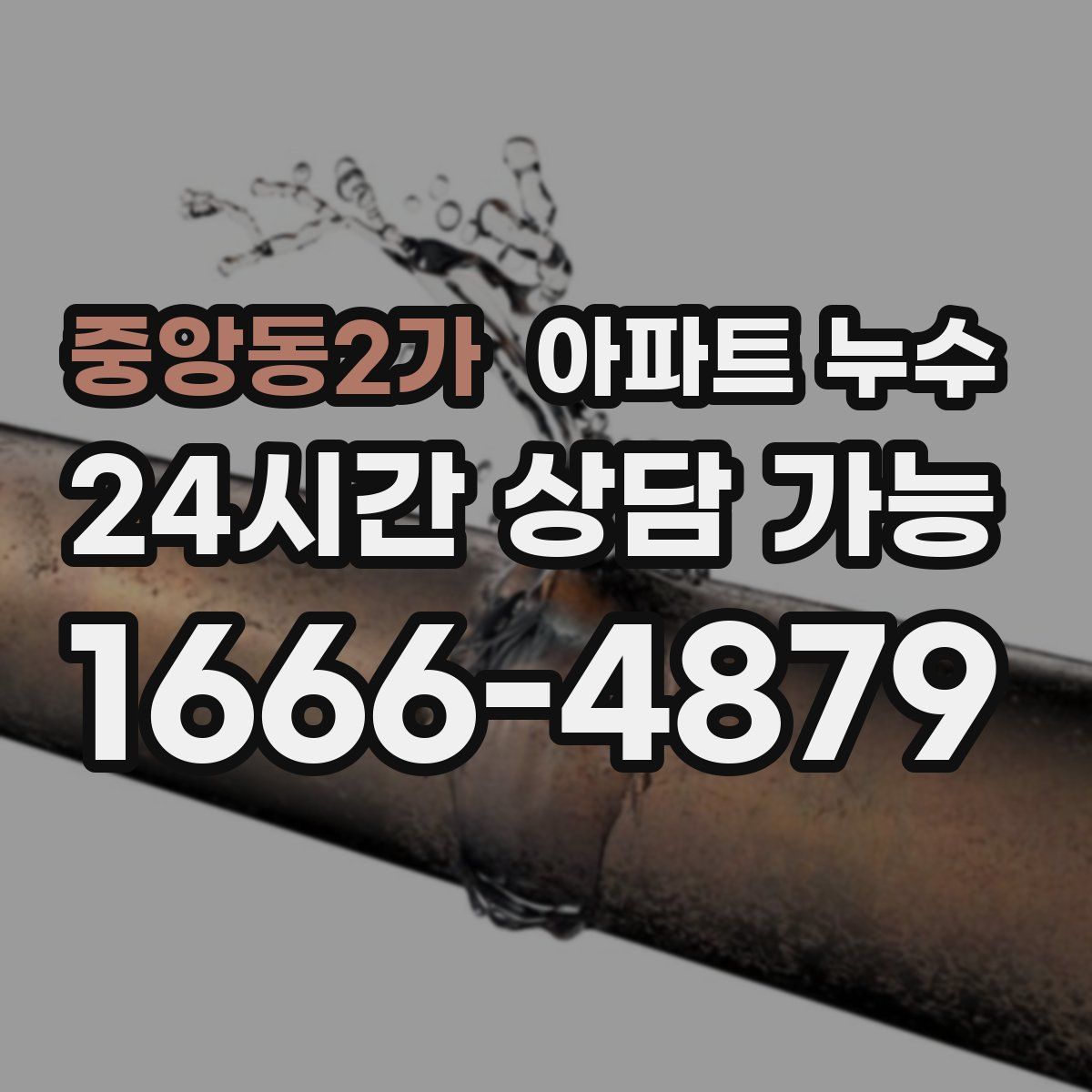 중앙동2가 아파트 누수탐지