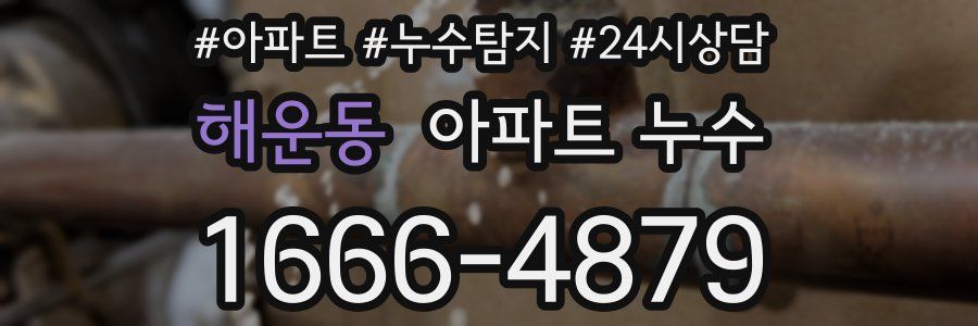 해운동 누수탐지