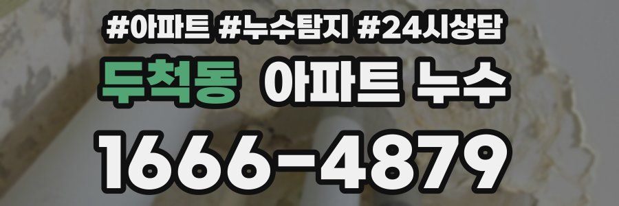 두척동 누수탐지