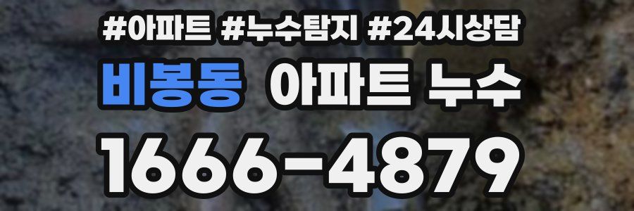 비봉동 누수탐지