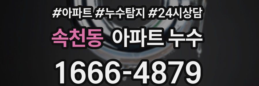 속천동 누수탐지