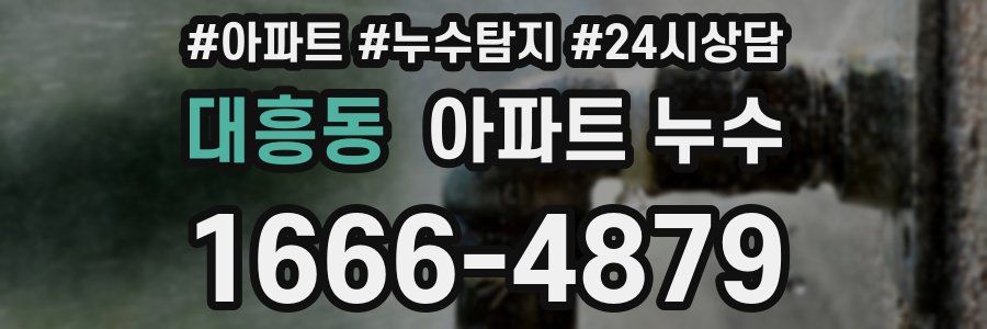 대흥동 누수탐지