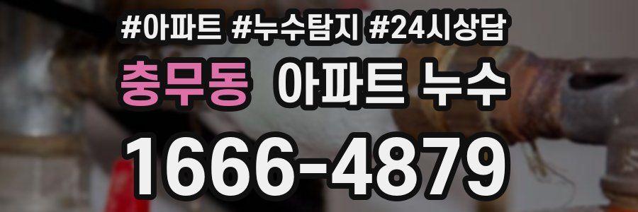 충무동 누수탐지