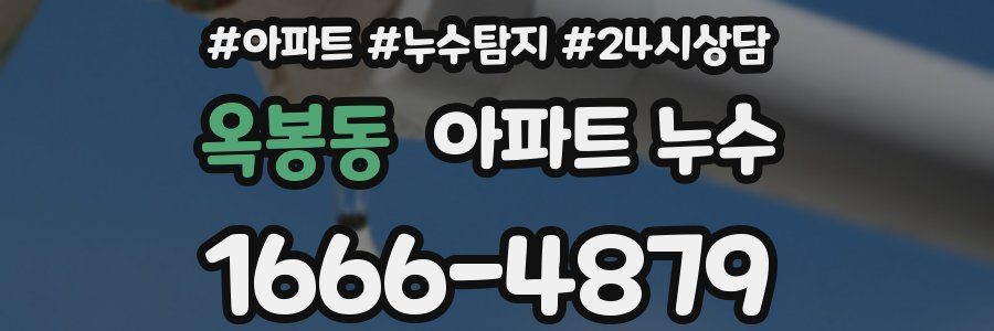 옥봉동 누수탐지