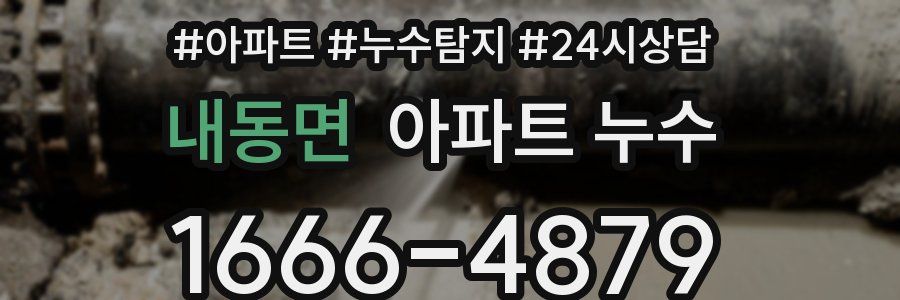 내동면 누수탐지