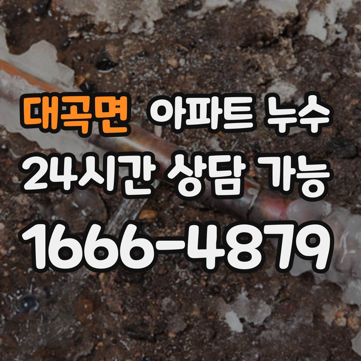 대곡면 아파트 누수탐지