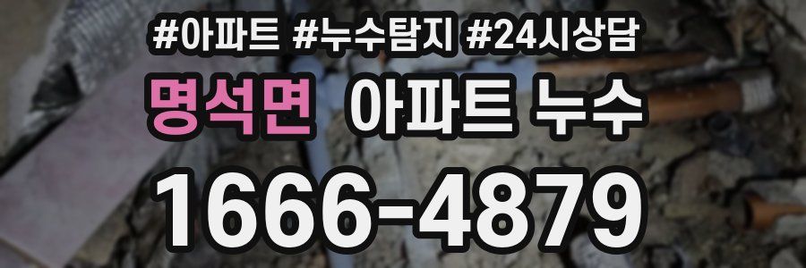 명석면 누수탐지