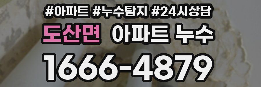 도산면 누수탐지