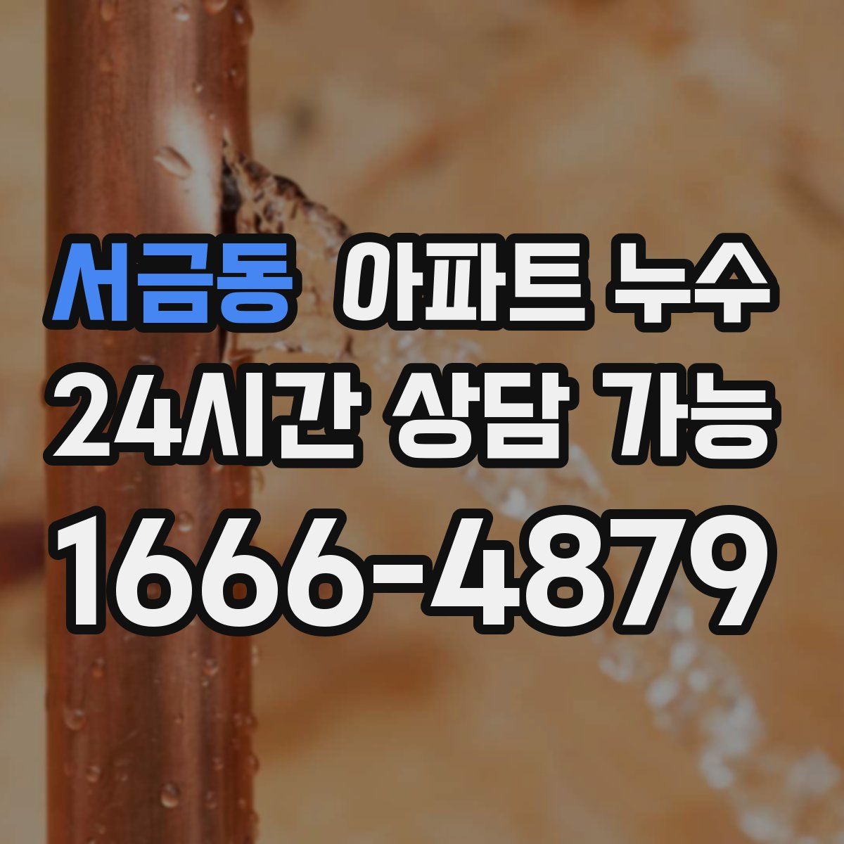 서금동 아파트 누수탐지