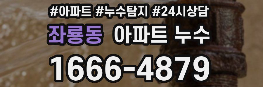 좌룡동 누수탐지