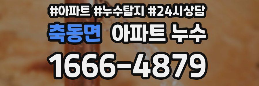 축동면 누수탐지