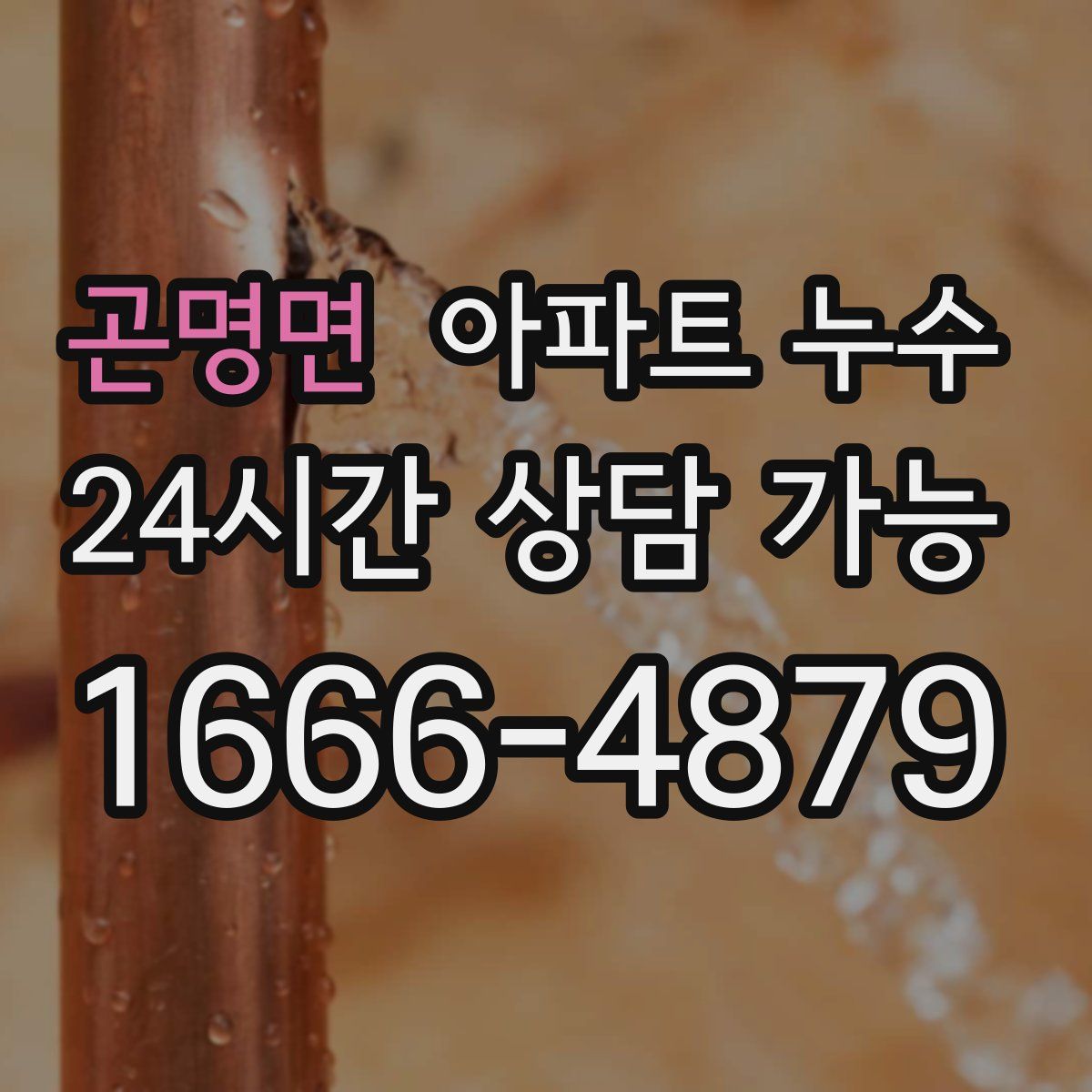 곤명면 아파트 누수탐지