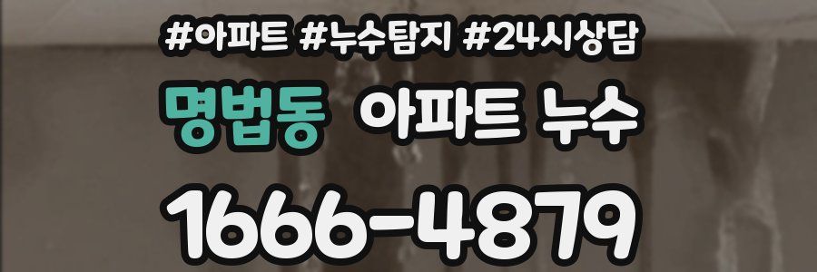 명법동 누수탐지