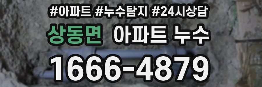 상동면 누수탐지