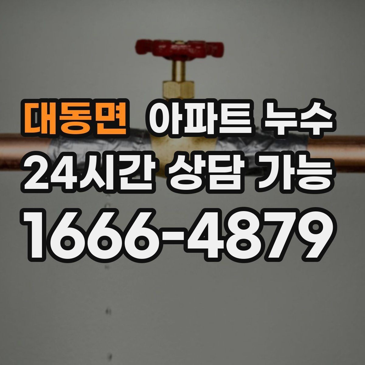 대동면 아파트 누수 몰딩 틈에서 변색이 보일 때
