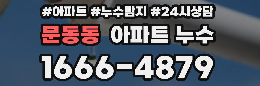 문동동 누수탐지