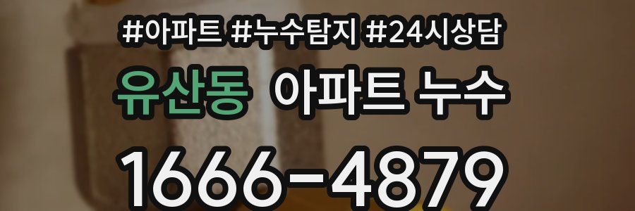 유산동 누수탐지