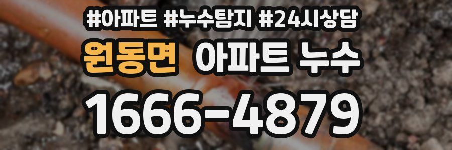 원동면 누수탐지