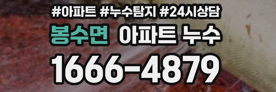 봉수면 누수탐지