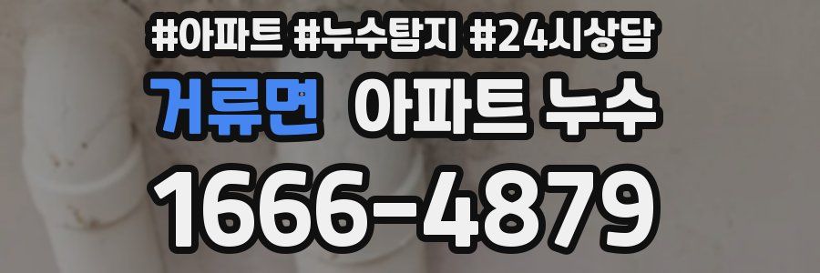 거류면 누수탐지