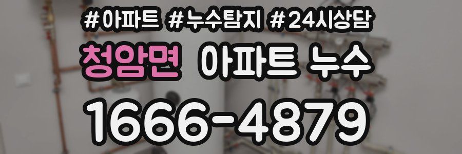 청암면 누수탐지