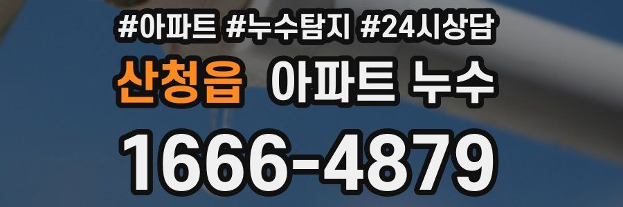 산청읍 누수탐지