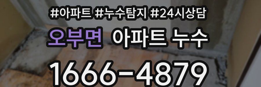 오부면 누수탐지