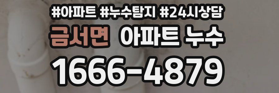 금서면 누수탐지